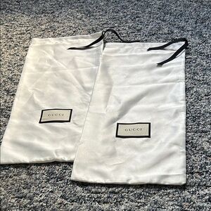 Gucci White Bags with Black Logo